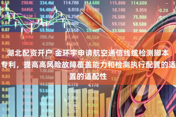 湖北配资开户 金环宇申请航空通信线缆检测脚本生成专利，提高高风险故障覆盖能力和检测执行配置的适配性